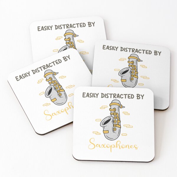 Item preview, Easily Distracted By Saxophones designed and sold by justu-.