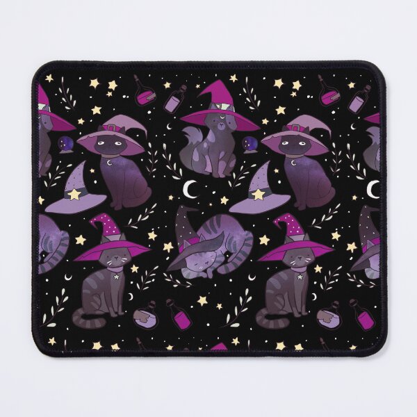 Item preview, Cosmic magical galaxy cat witches pack - cute witch cat with fantasy items purple witch designed and sold by Yarafantasyart.