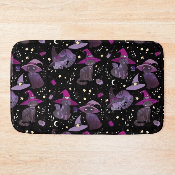 Item preview,  Cosmic magical galaxy cat witches pack - cute witch cat with fantasy items purple witch designed and sold by Yarafantasyart.