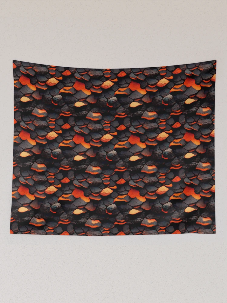 Thumbnail 2 of 3, Tapestry, Lava Rocks designed and sold by TextureFactory.