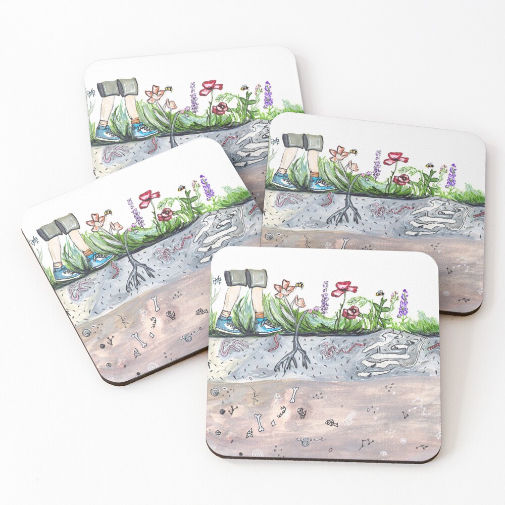 Item preview, Coasters (Set of 4) designed and sold by RiceDrawings.