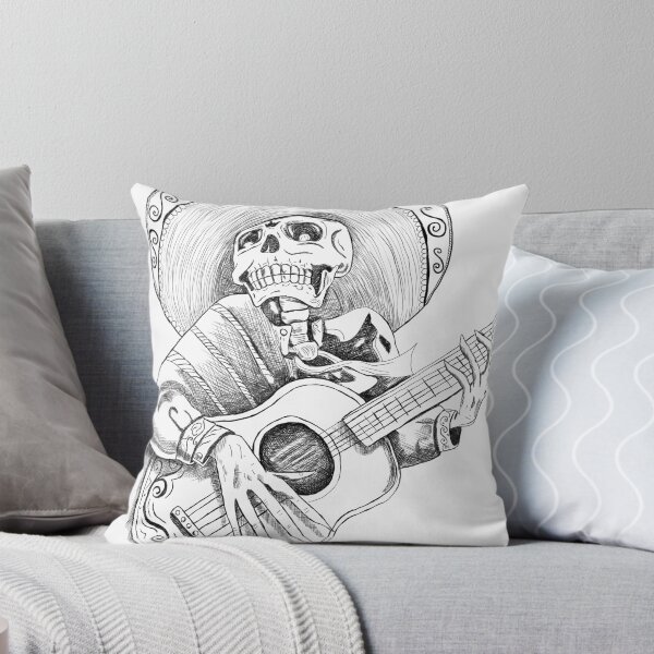 Item preview, Dead Romantic Mexican Mariachi Skull designed and sold by cynthia cabello.
