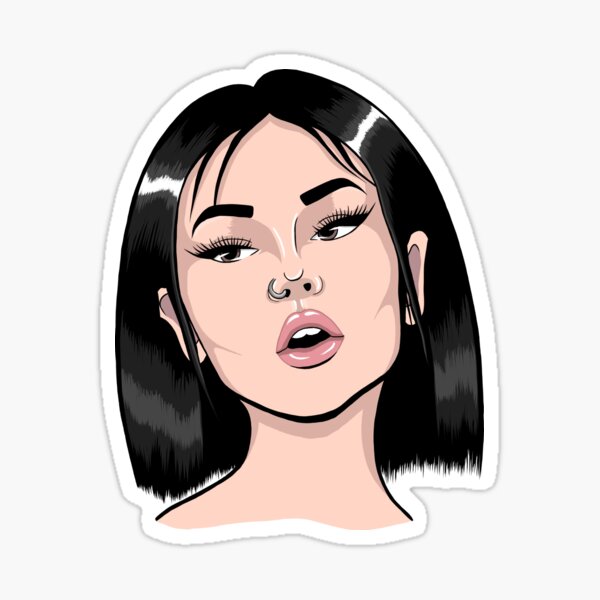 Maggie Lindemann-Porträt Sticker