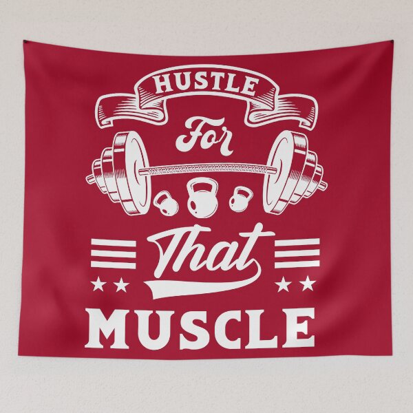 Item preview, Hustle For That Muscle Gym Wear designed and sold by netdota.