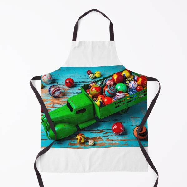 Item preview, Toy Green Truck And Colorful Marbles designed and sold by Garry Gay.
