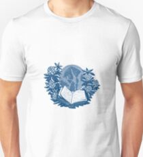 Orcas Island Map Book Rhododendron Drawing Unisex T-Shirt