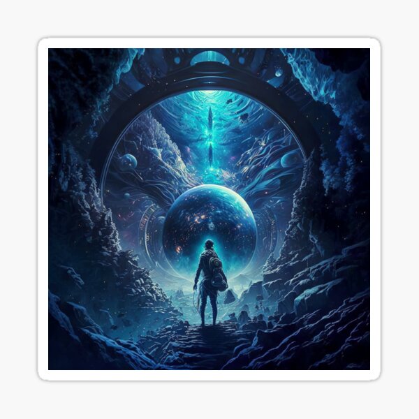 Artikel-Vorschau von SCI-FI-Konzeptkunst FarCaster Portal Leinwanddruck Nr. 9, designt und verkauft von Dedisun.
