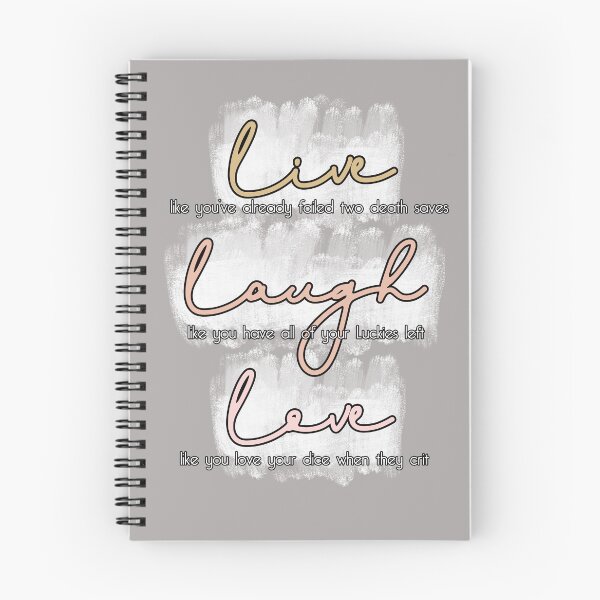 Item preview, live laugh love | DND D&D designed and sold by JL HT.