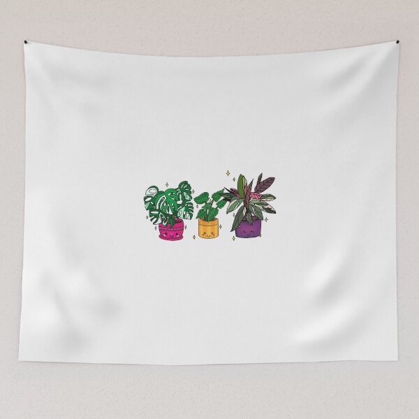 Item preview, Happy Plants: Monstera, Tricolor, Alocasia potted plants designed and sold by toriarsenault.