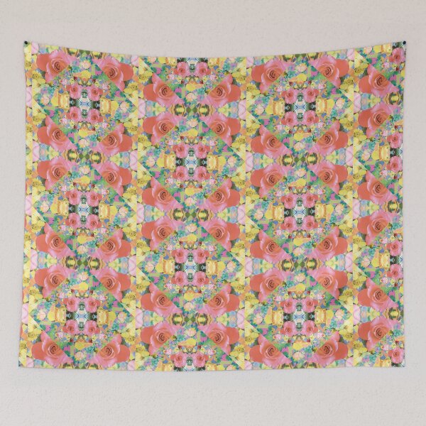 Item preview, La vie en rose pastel tile pattern designed and sold by Raduna.