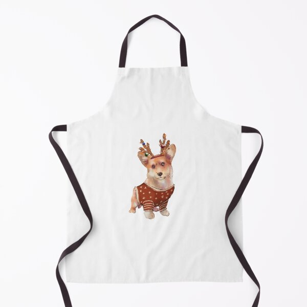 Item preview, deer Christmas corgi lights  designed and sold by ArtInPi.