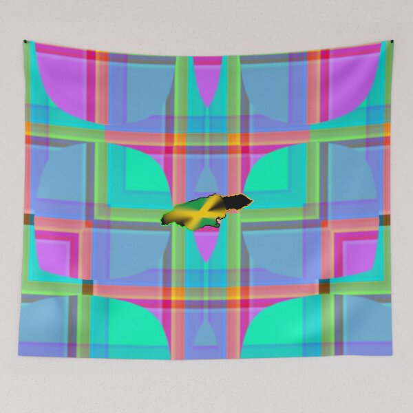 Item preview, UNFORGETTABLE WEST INDIES CHRISTMAS SOUVENIRS - UNIQUE ABSTRACT CARIBBEAN GEOMETRIC PATTERN - GREATJAMAICAN VIBES FLAG INSPIRATION designed and sold by Ralek.