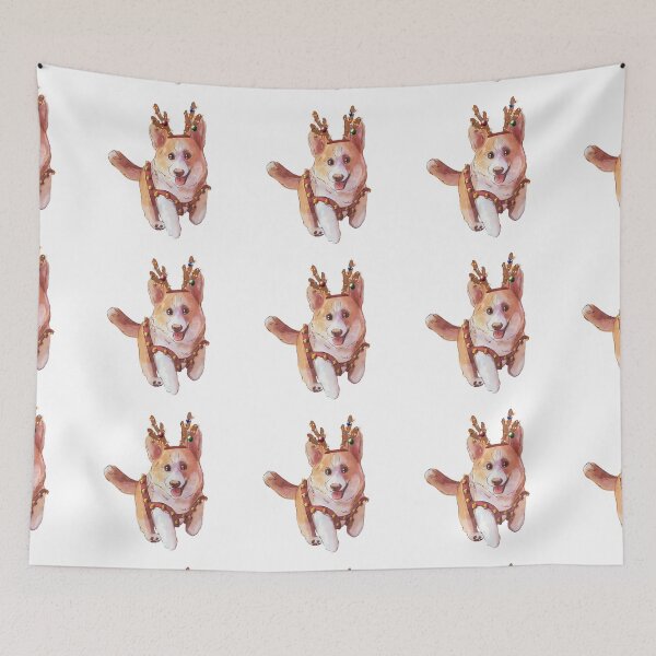 Item preview, Copy of deer Christmas corgi lights  designed and sold by ArtInPi.