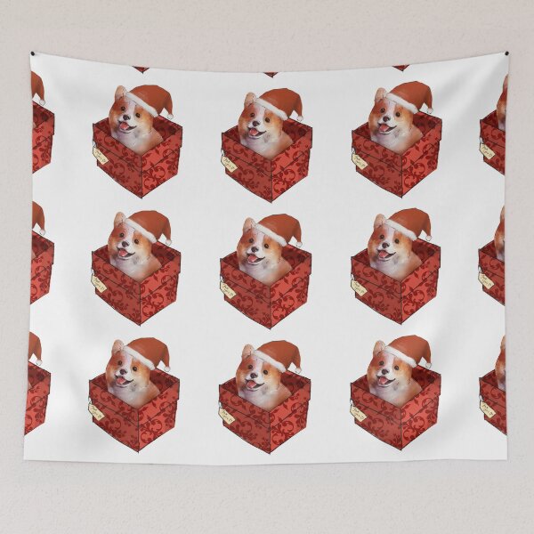 Item preview, present Christmas corgi lights  designed and sold by ArtInPi.