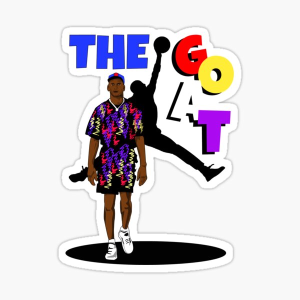 "MJ - THE GOAT" Sticker for Sale by AYA-Design | Redbubble