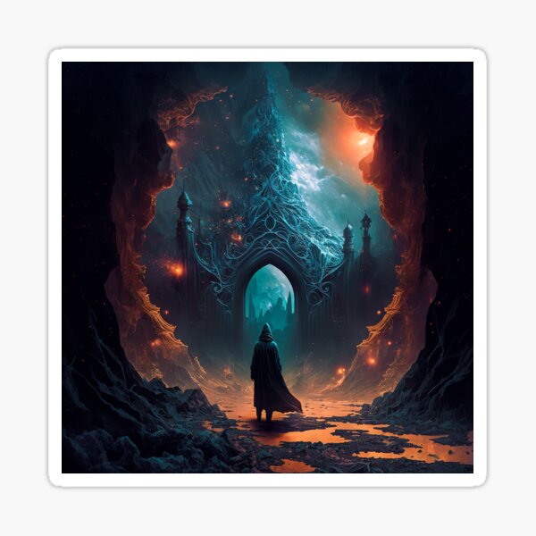 SCI-FI Concept Art FarCaster Portal Canvas Print #8 Sticker
