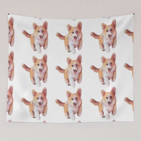 Item preview, Copy of Copy of Christmas corgi merry christmas designed and sold by ArtInPi.