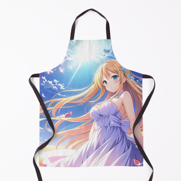 Item preview, Young anime girl in a colorful field poster designed and sold by 100PercentOtaku.