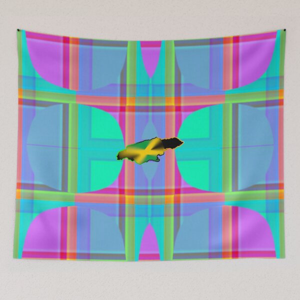 Item preview, UNFORGETTABLE WEST INDIES CHRISTMAS SOUVENIRS - UNIQUE ABSTRACT CARIBBEAN GEOMETRIC PATTERN - GREATJAMAICAN VIBES FLAG INSPIRATION designed and sold by Ralek.