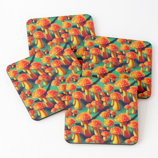 Item preview, Trippy Orange Magic Mushrooms #6 designed and sold by Unicorn Trainwreck.