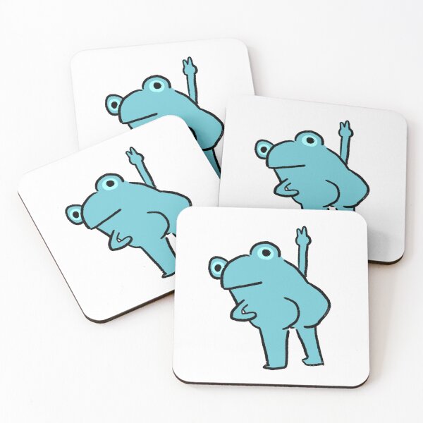 Item preview, Cheeky Frog | Teal Frog designed and sold by iristocat.