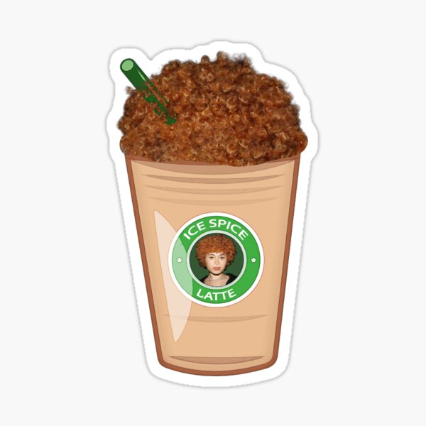 &ldquo;Ice Spice Latte&rdquo; Sticker for Sale by PopAltArt | Redbubble