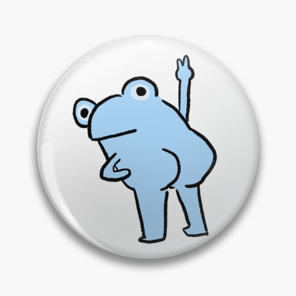 Item preview, Cheeky Frog | Baby Blue Frog designed and sold by iristocat.