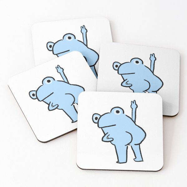 Item preview, Cheeky Frog | Baby Blue Frog designed and sold by iristocat.