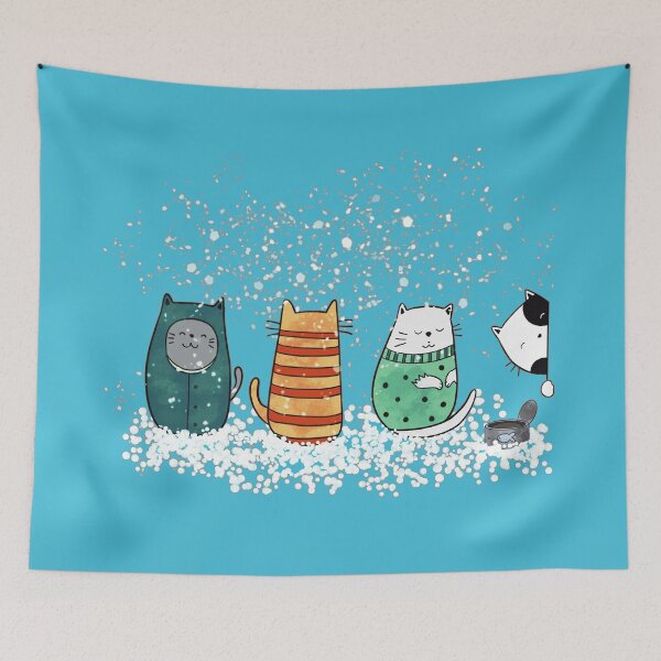 Item preview, Winter Cats designed and sold by gracefullizard.