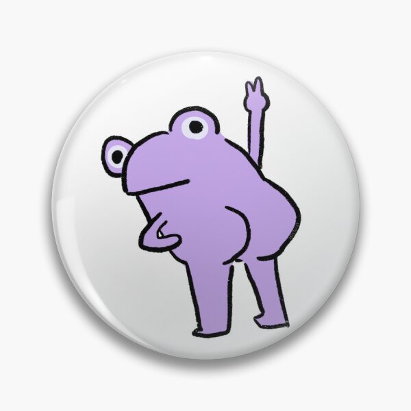 Item preview, Cheeky Frog | Purple Frog designed and sold by iristocat.