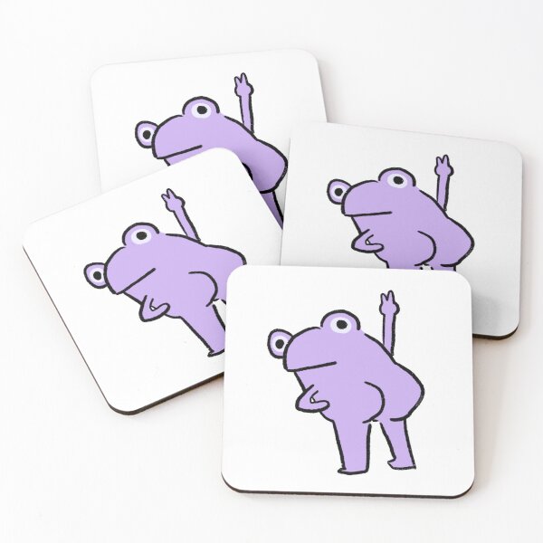 Item preview, Cheeky Frog | Purple Frog designed and sold by iristocat.