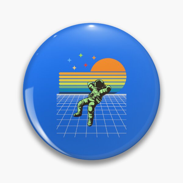 Item preview, Astronaut Chilling in Space, in Retro Style designed and sold by TheCatmeow2000.