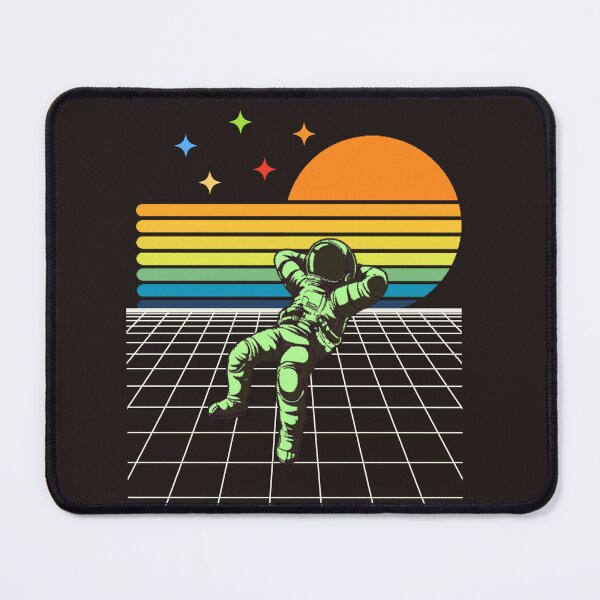 Item preview, Astronaut Chilling in Space, in Retro Style designed and sold by TheCatmeow2000.