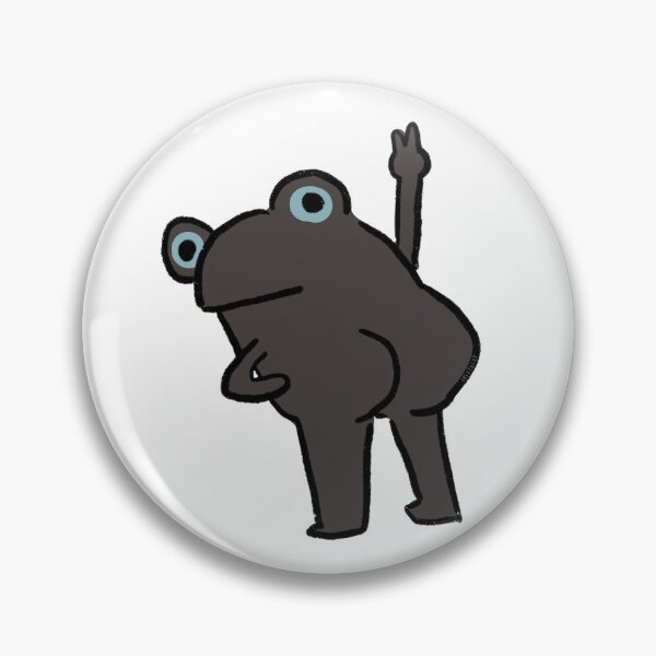 Item preview, Cheeky Frog | Dark Grey Frog designed and sold by iristocat.
