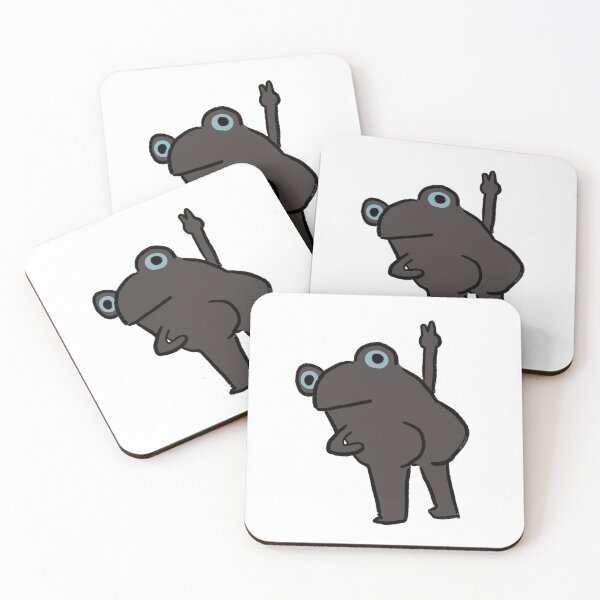Item preview, Cheeky Frog | Dark Grey Frog designed and sold by iristocat.