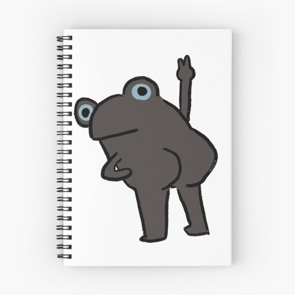 Item preview, Cheeky Frog | Dark Grey Frog designed and sold by iristocat.