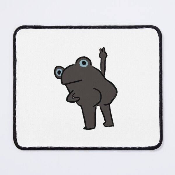 Item preview, Cheeky Frog | Dark Grey Frog designed and sold by iristocat.