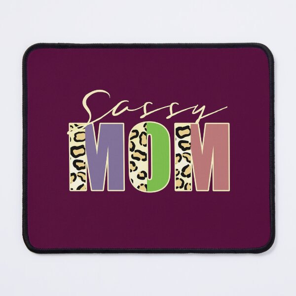 Item preview, Sassy Mama Leopard Print Text Retro Family Quote designed and sold by CRHPOD20.