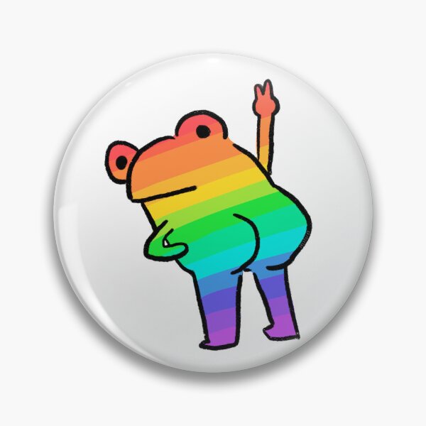 Item preview, Cheeky Frog | Rainbow Striped Frog designed and sold by iristocat.