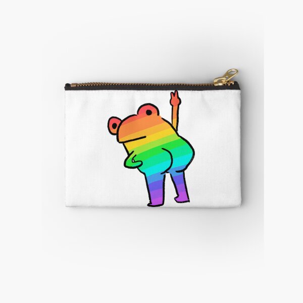 Item preview, Cheeky Frog | Rainbow Striped Frog designed and sold by iristocat.