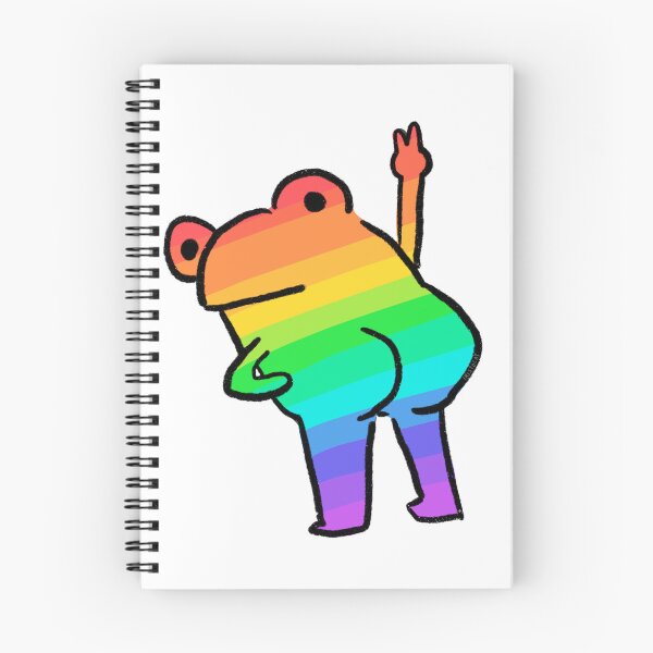Item preview, Cheeky Frog | Rainbow Striped Frog designed and sold by iristocat.