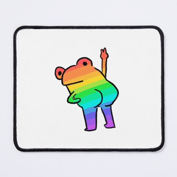 Item preview, Cheeky Frog | Rainbow Striped Frog designed and sold by iristocat.