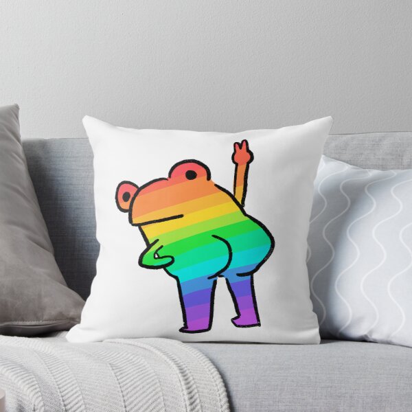 Item preview, Cheeky Frog | Rainbow Striped Frog designed and sold by iristocat.