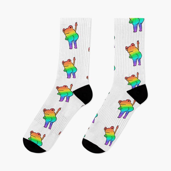 Item preview, Cheeky Frog | Rainbow Striped Frog designed and sold by iristocat.