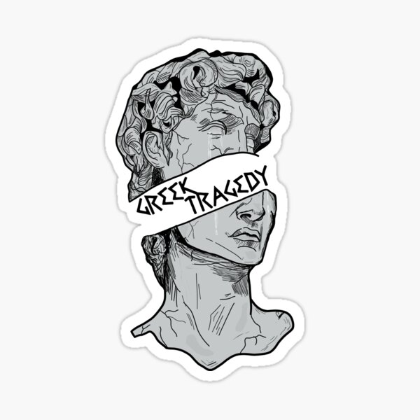 Vista previa del artículo con la obra «Estatua de la tragedia griega», diseñado y vendido por atlasbackache.