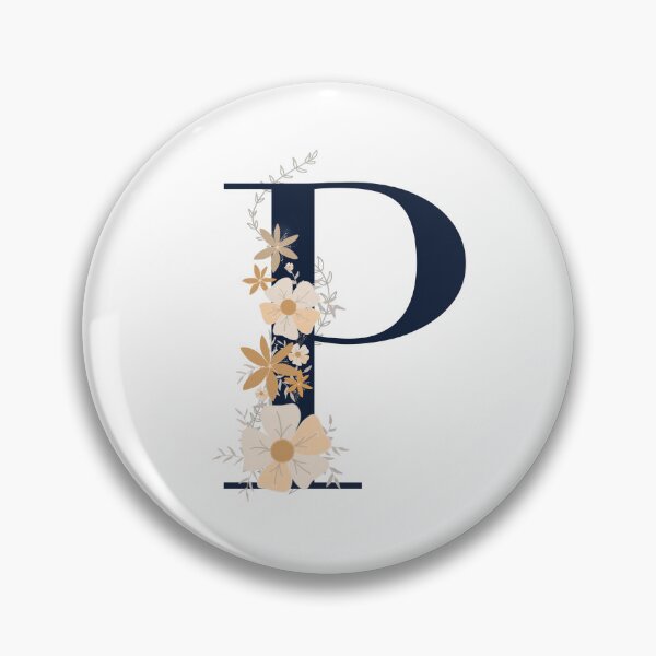 Item preview, Letter P monogram dark blue designed and sold by Bon-mots-jkd.