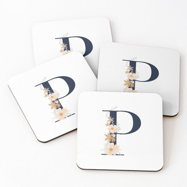 Item preview, Letter P monogram dark blue designed and sold by Bon-mots-jkd.