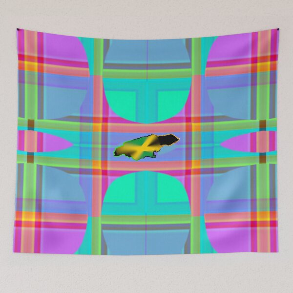 Item preview, UNFORGETTABLE WEST INDIES CHRISTMAS SOUVENIRS - UNIQUE ABSTRACT CARIBBEAN GEOMETRIC PATTERN - GREATJAMAICAN VIBES FLAG INSPIRATION designed and sold by Ralek.
