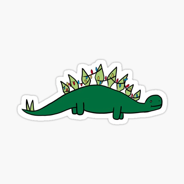 Stegosaurus-Weihnachten Sticker