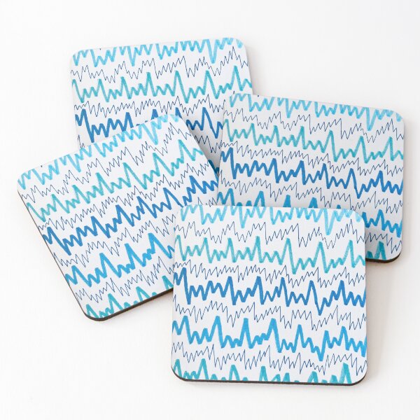 Item preview, Blue Zig Zag Pattern designed and sold by CosmicHeartSeed.